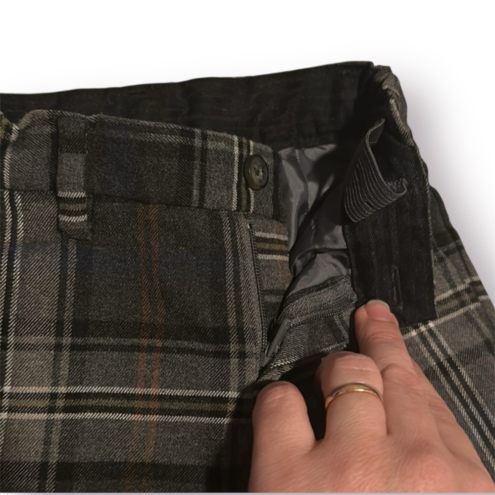 Janie and Jack Plaid Tartan Trouser Boy Pants - Picture 5 of 7